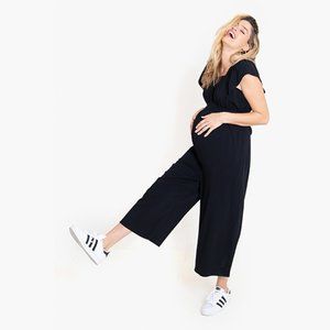 Wide Leg Maternity Jumpsuit